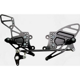 Rear Set Complete Blk Hon